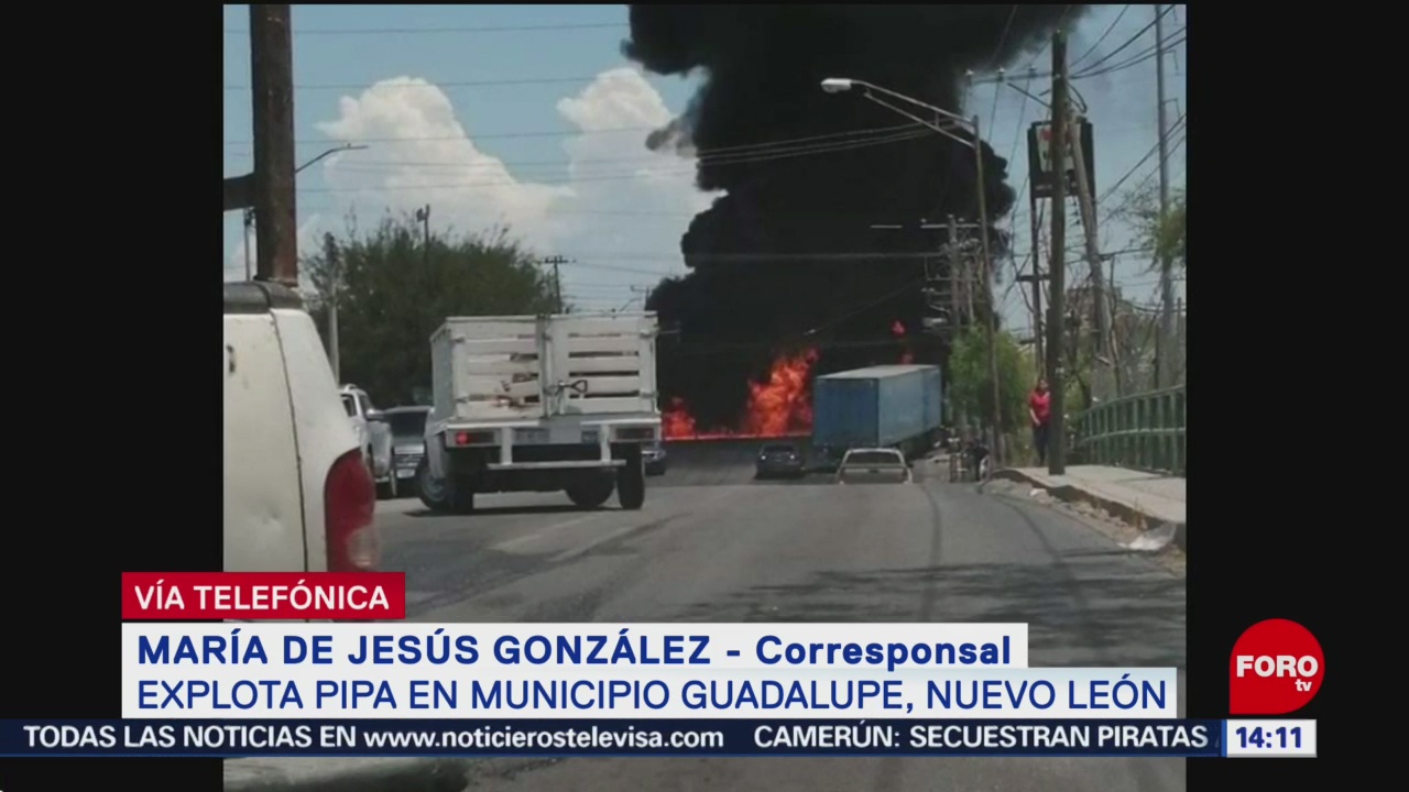 FOTO: Explota Pipa Gas Municipio Guadalupe