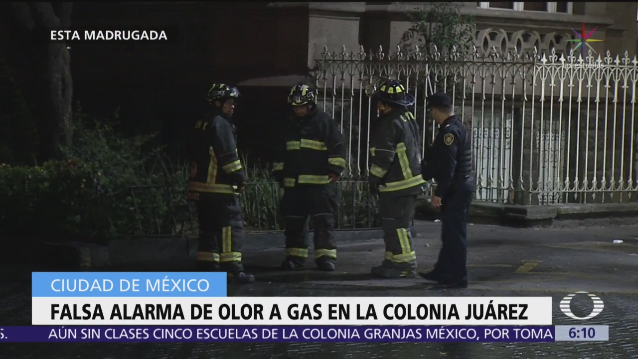 Falsa alarma de olor a gas en la colonia Juárez, CDMX
