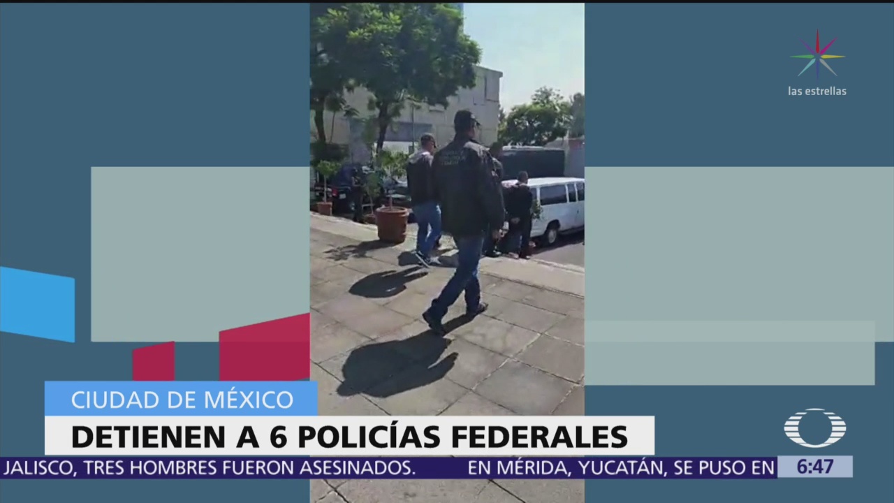 FGR detiene a seis policías en la Ciudad de México