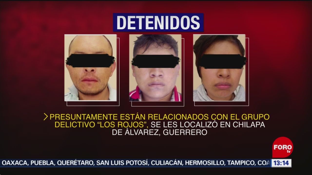 FOTO: Fiscalía Guerrero detiene cinco peligrosos criminales Los Rojos