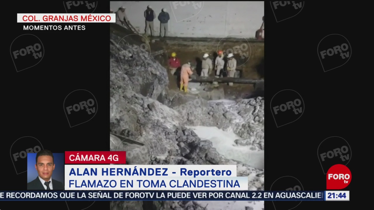Flamazo en toma clandestina en Iztacalco deja varios lesionados