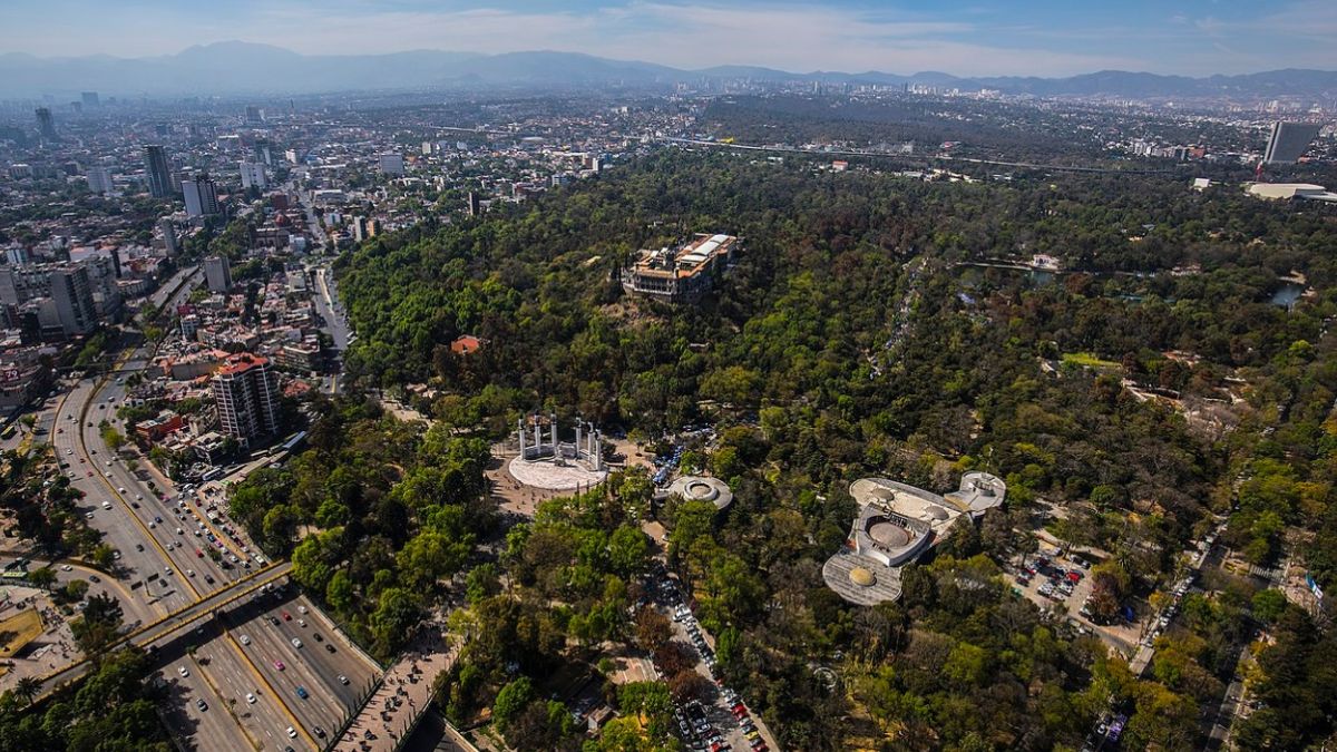 Foto: Fotografía panorámica del Bosque de Chapultepec en la Ciudad de México. Gobierno CDMX