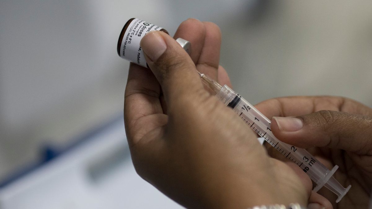 Foto: Campaña de vacunación contra el sarampión en Brasil. AP/Archivo