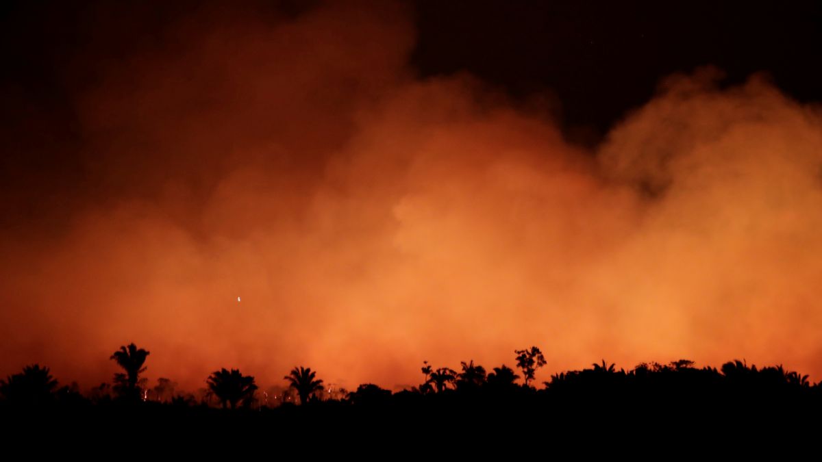 Foto: Un incendio consume la selva amazónica cerca de Humaita, Brasil. Reuters