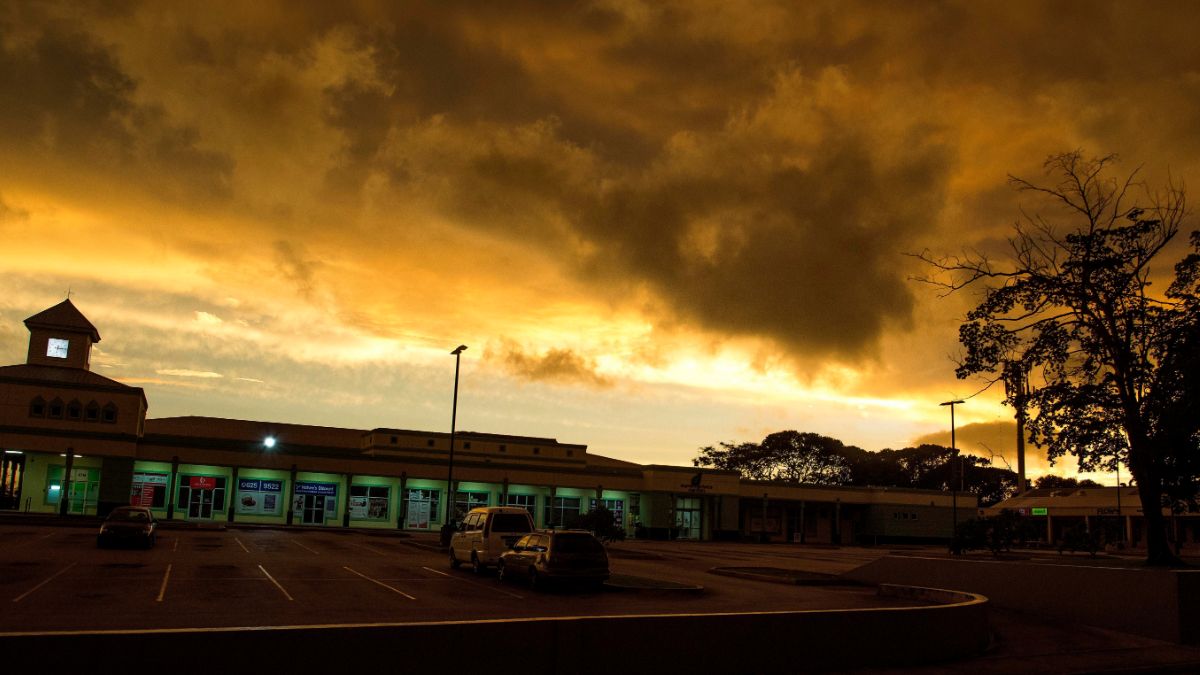 Foto: Nubes de tormenta se juntan mientras “Dorian" se mueve hacia San Miguel, en Barbados. AP