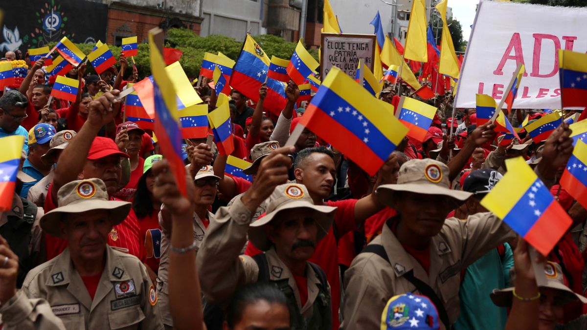 Foto: Cientos de chavistas participan en una manifestación en las calles de Caracas, Venezuela. El 7 de agosto de 2019. Reuters