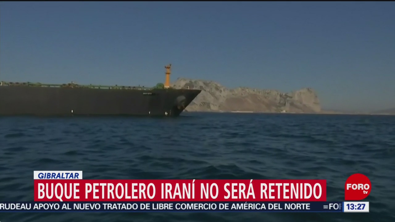 FOTO: Gibraltar rechaza solicitud de EE. UU. para retener buque petrolero iraní, 18 Agosto 2019