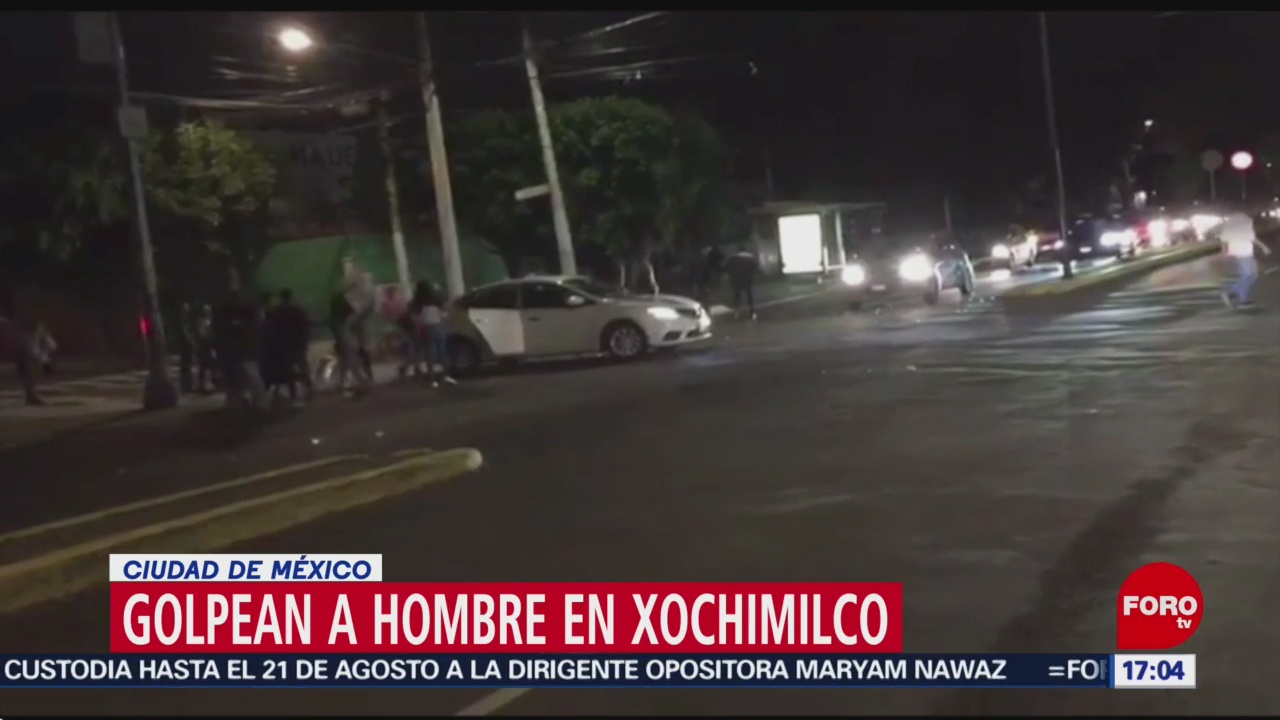FOTO: Golpean a hombre en Xochimilco, Ciudad de México, 11 Agosto 2019