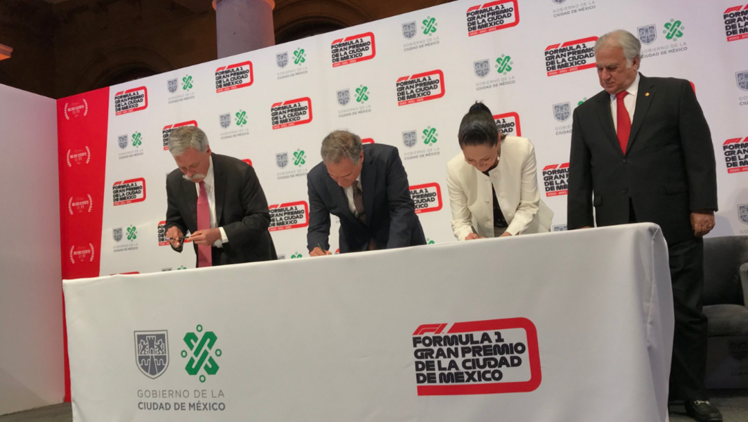 FOTO Habrá Gran Premio de la Ciudad de México por tres años en Fórmula 1 (Twitter @mexicogp)