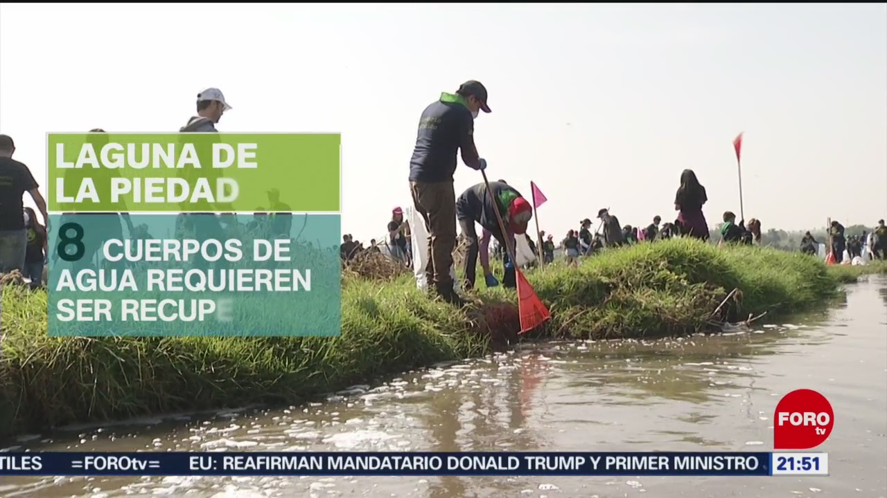 FOTO: Grupo Televisa ayuda a limpieza de la Laguna de la Piedad, en Cuatitlán Izcalli, 17 Agosto 2019