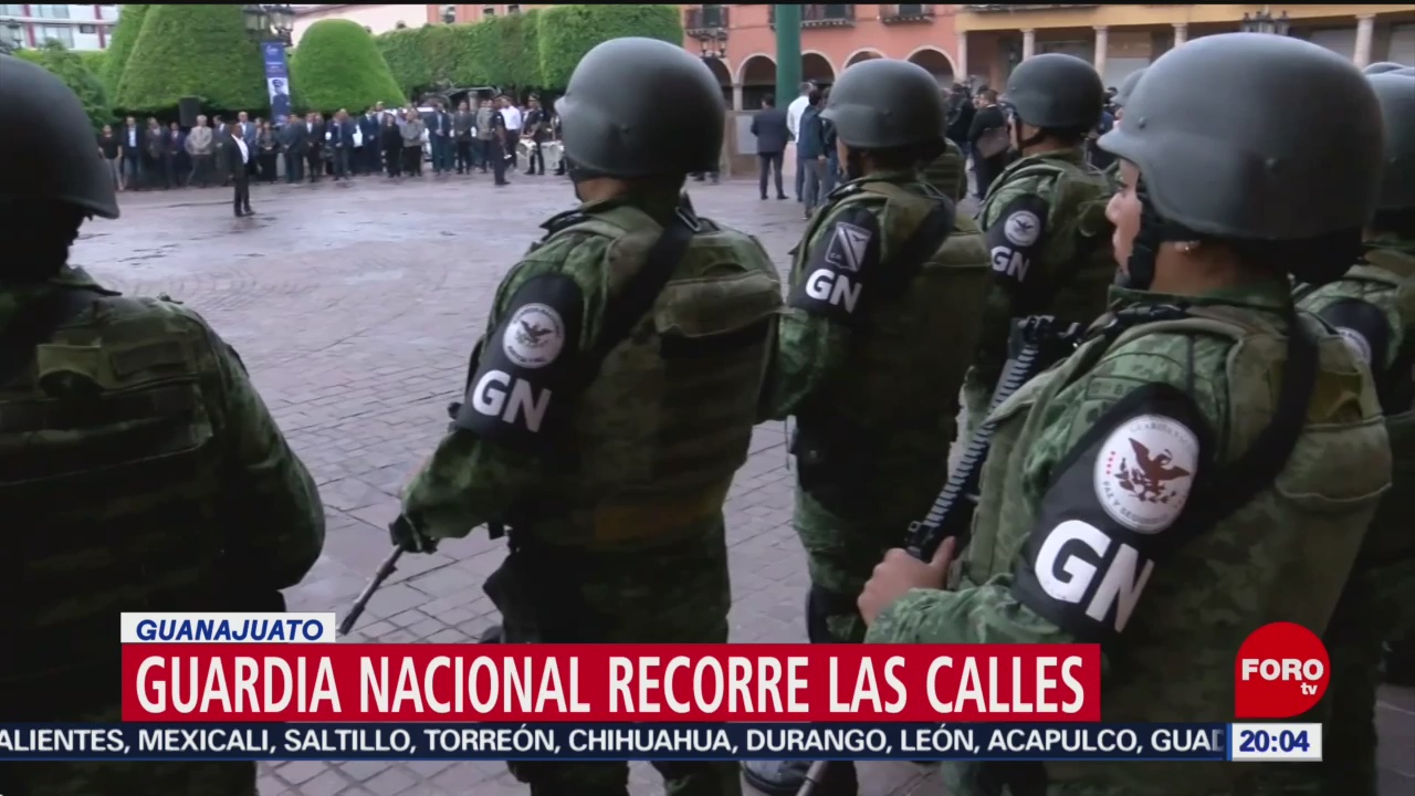 Foto: Guardia Nacional Guanajuato 1 Agosto 2019