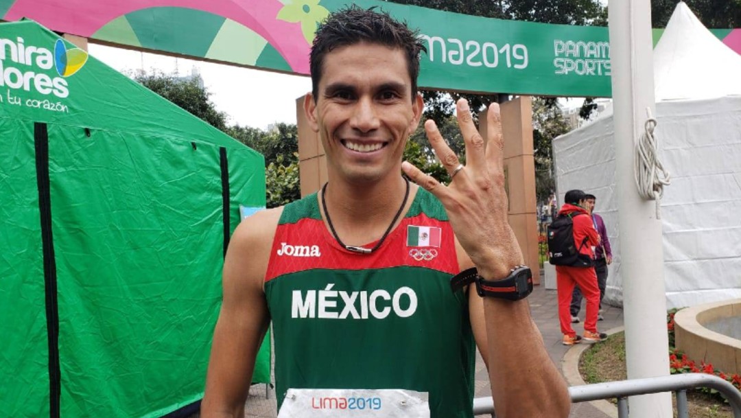 Foto: El marchista Horacio Nava logró la medalla 135 para México en Panamericanos, 11 de agosto de 2019 (Twitter: CONADE)