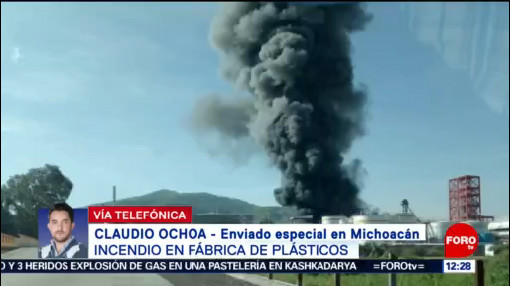 Incendio en fábrica de plásticos de Morelia podría extenderse