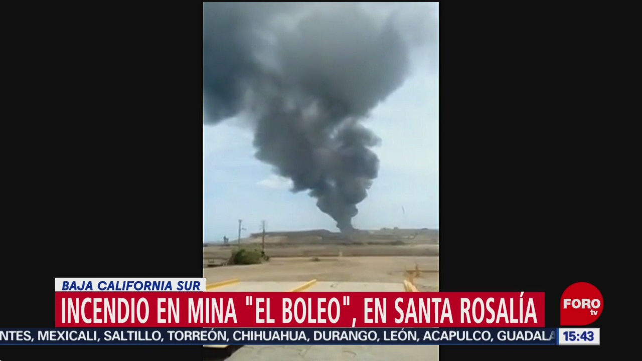 FOTO: Incendio mina El Boleo BCS