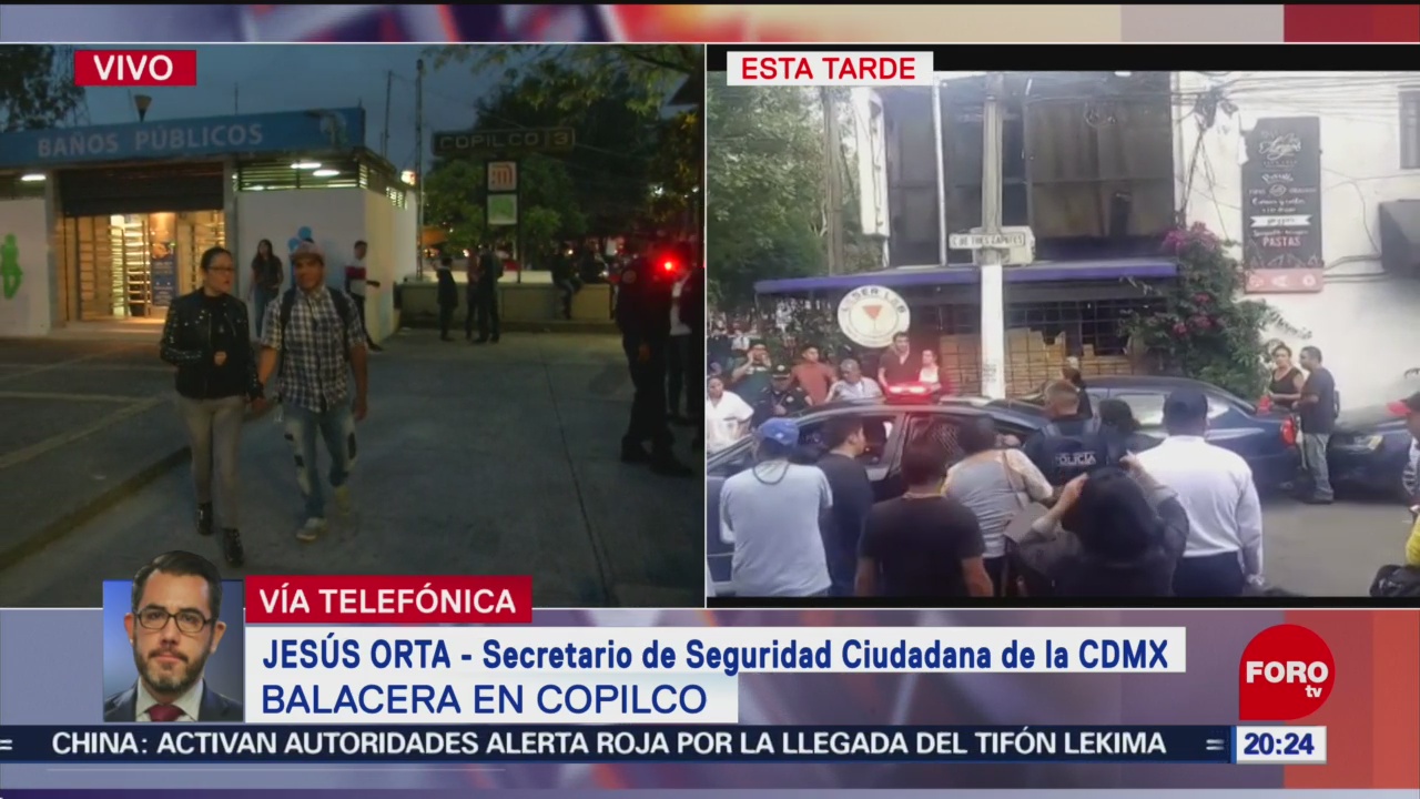 Foto: Jesús Orta Confirman Dos Heridos Balacera metro Copilco 9 Agosto 2019