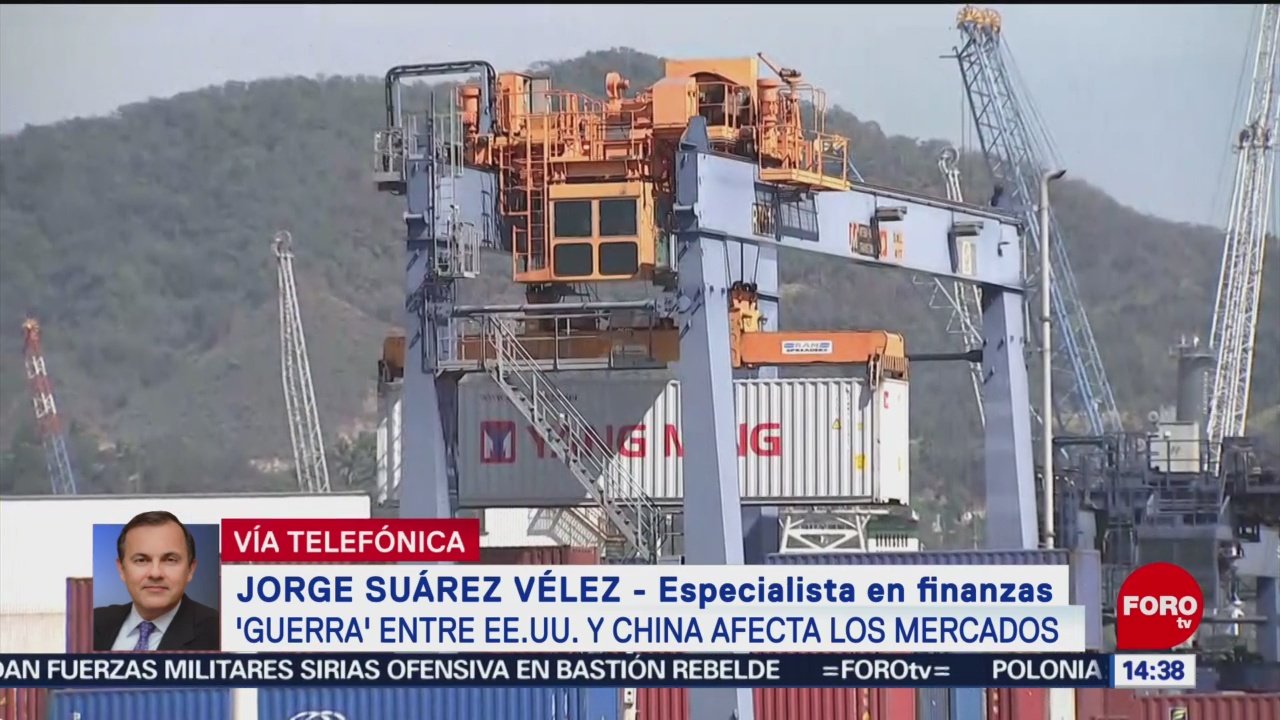 Foto: Jorge Suárez Vélez habla de la guerra comercial entre China y Estados Unidos, 5 de Agosto de 2019