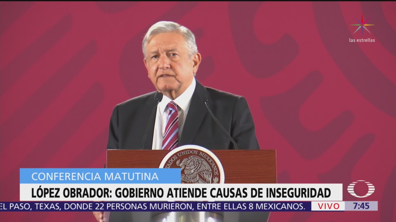 La inseguridad preocupa a López Obrador