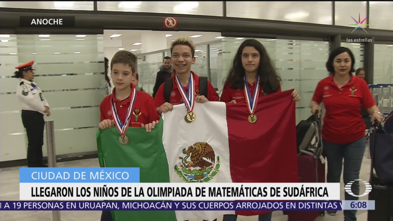 Llegan ganadores de Olimpiada de Matemáticas apoyados por del Toro