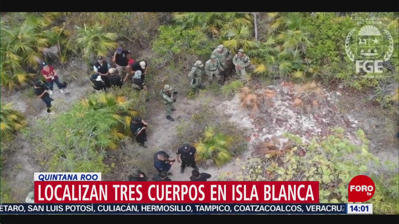 FOTO: Localizan tres cuerpos en Isla Blanca, Quintana Roo, 18 Agosto 2019