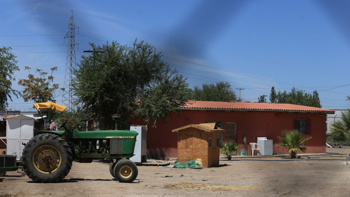 Foto: La finca donde tres hermanas de 14, 13 y 4 años de edad fueron asesinadas junto a su tío en Ciudad Juárez, Chihuahua. Efe