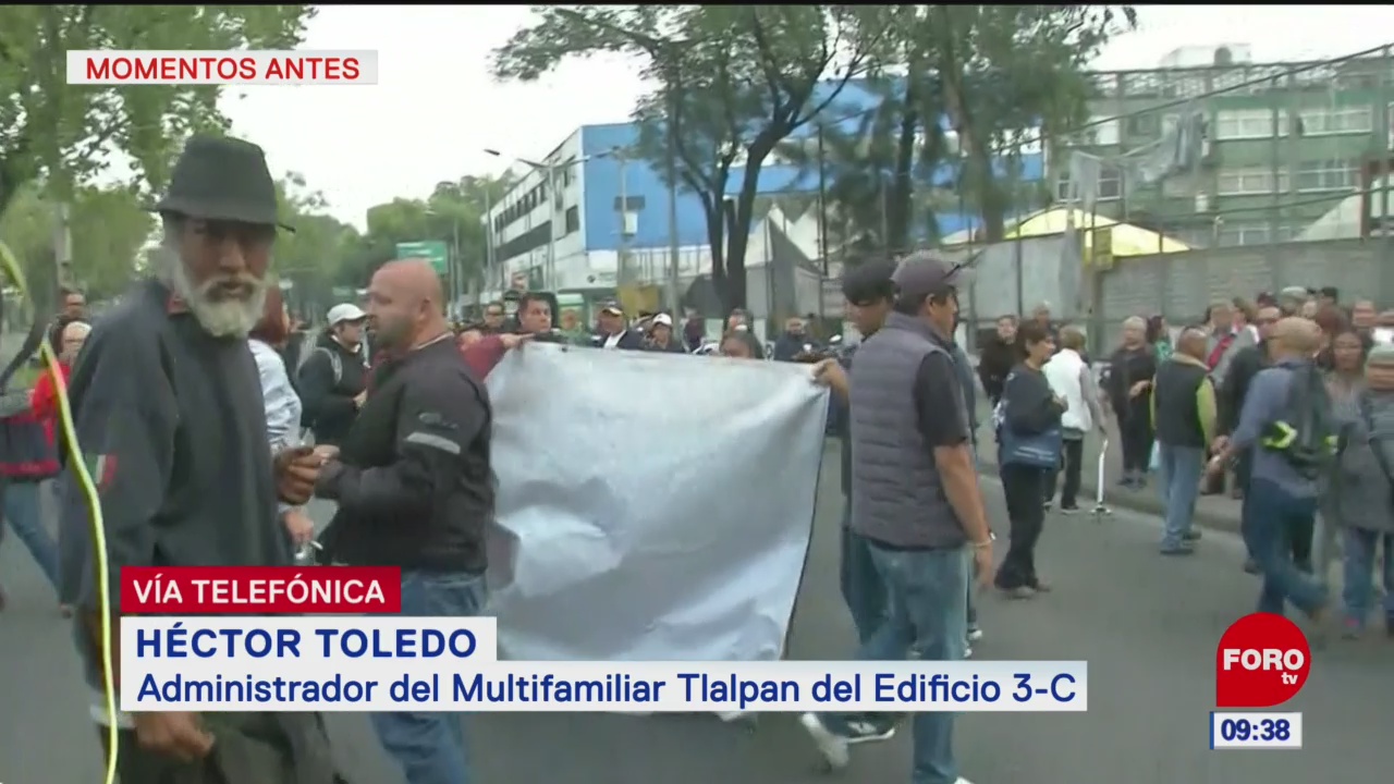 Manifestantes en Calzada de Tlalpan son ajenos a damnificados por sismo: Héctor Toledo