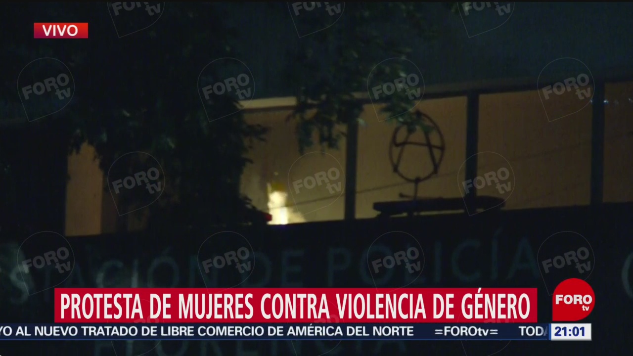 Foto: Video Manifestantes Vandalizan Estación Policía Florencia CDMX 16 Agosto 2019