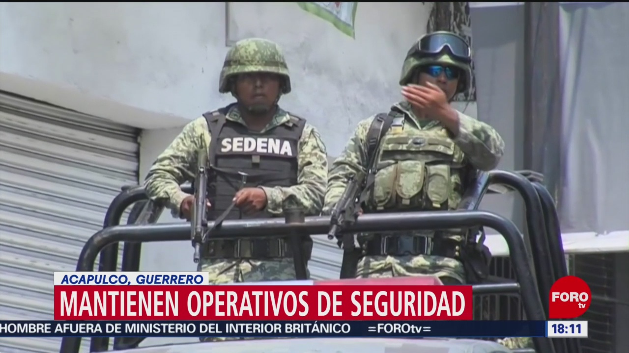 FOTO: Mantienen operativos seguridad Acapulco