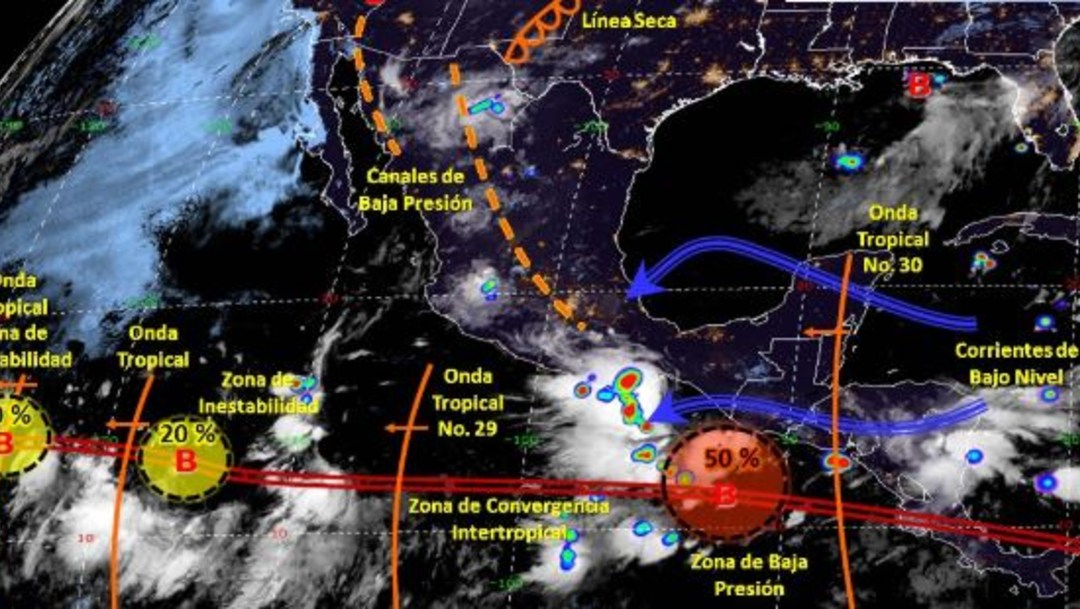 Foto: Imagen de fenómenos meteorológicos significativos de las 06:00 horas, 18 agosto 2019