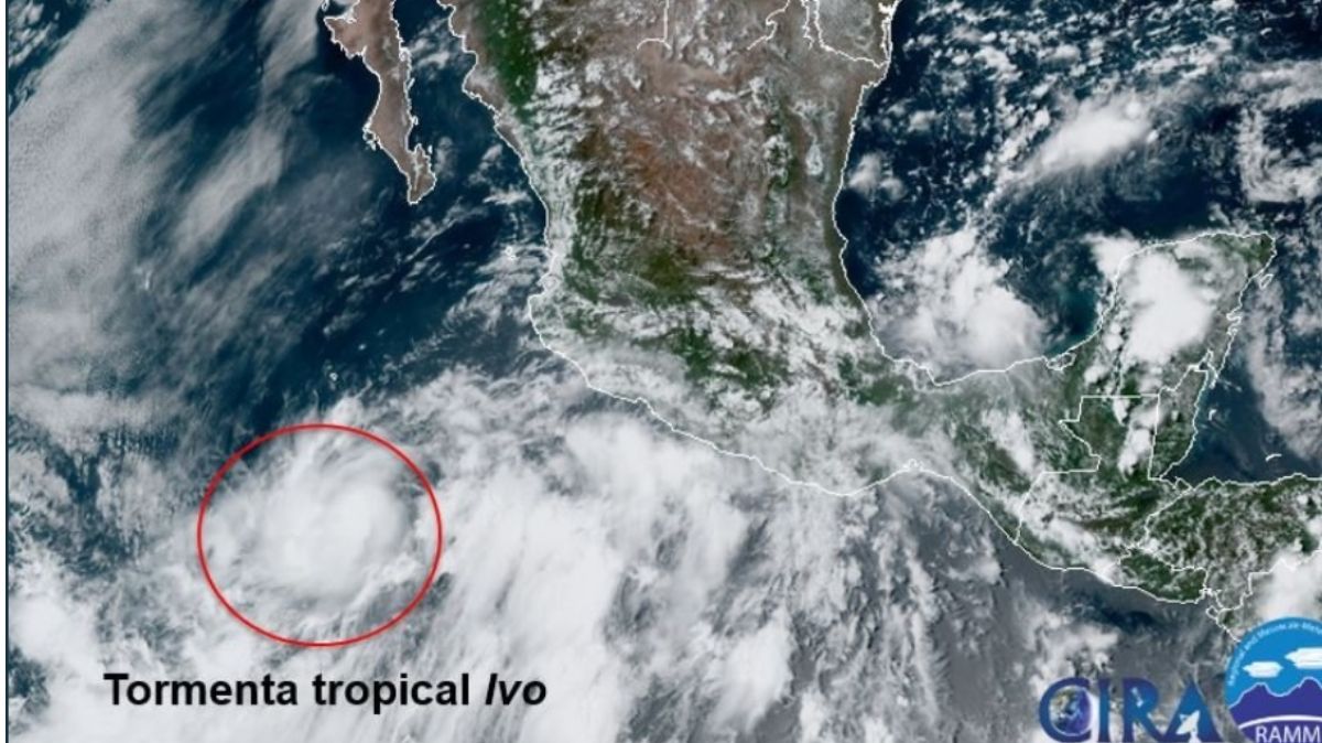 Se forma la Tormenta tropical ‘Ivo’ en el Océano Pacífico