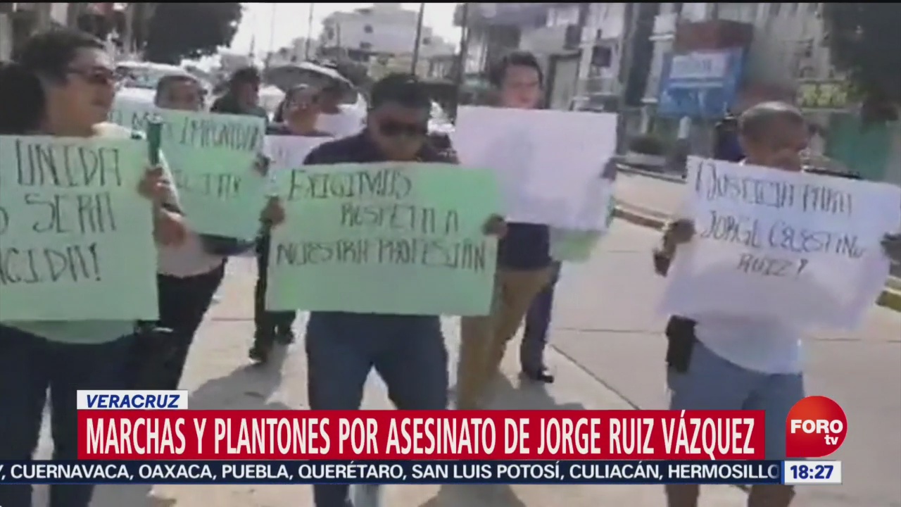 FOTO: Marchas y plantones por asesinato de Jorge Ruiz Vázquez, 3 AGOSTO 2019
