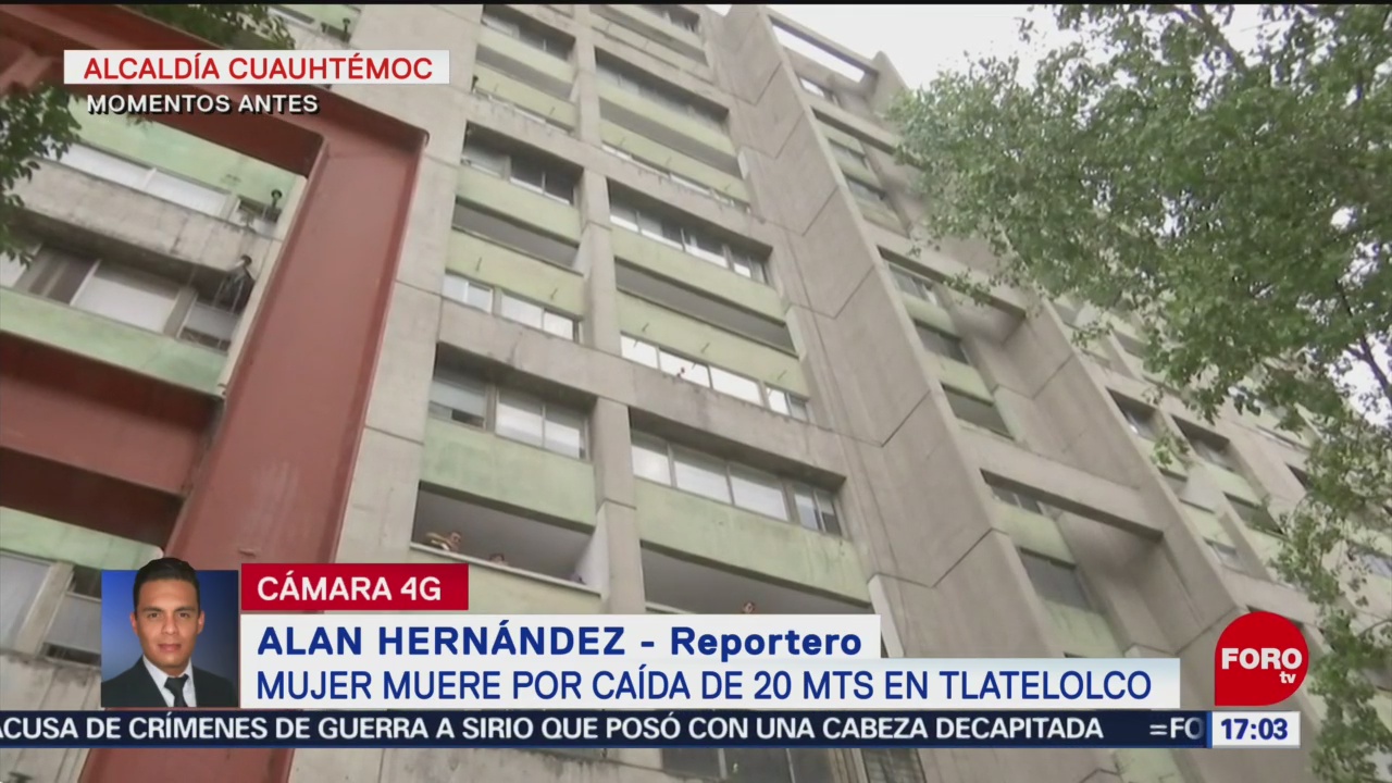 Foto: Mujer Muere Caída Tlatelolco Cdmx 23 Agosto 2019