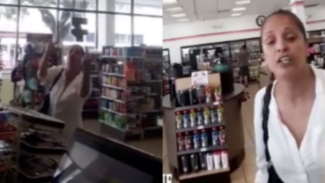 Foto Mujer racista insulta a empleado latino de una tienda 13 agosto 2019