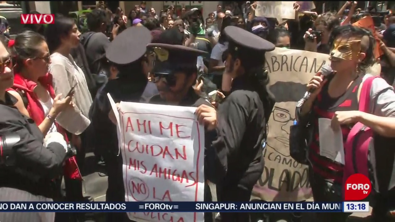FOTO: Mujeres Protestan Frente Secretaría Seguridad Ciudadana CDMX