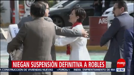 Niegan suspensión definitiva a Rosario Robles