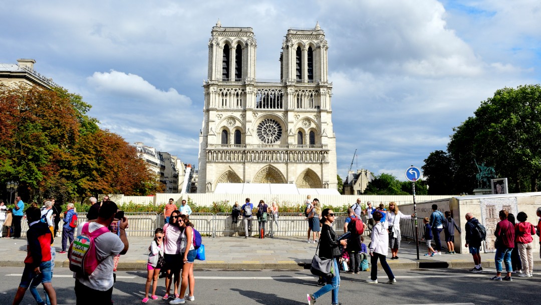 Foto: Catedral de Notre Dame, 12 de agosto de 2019, París, Francia