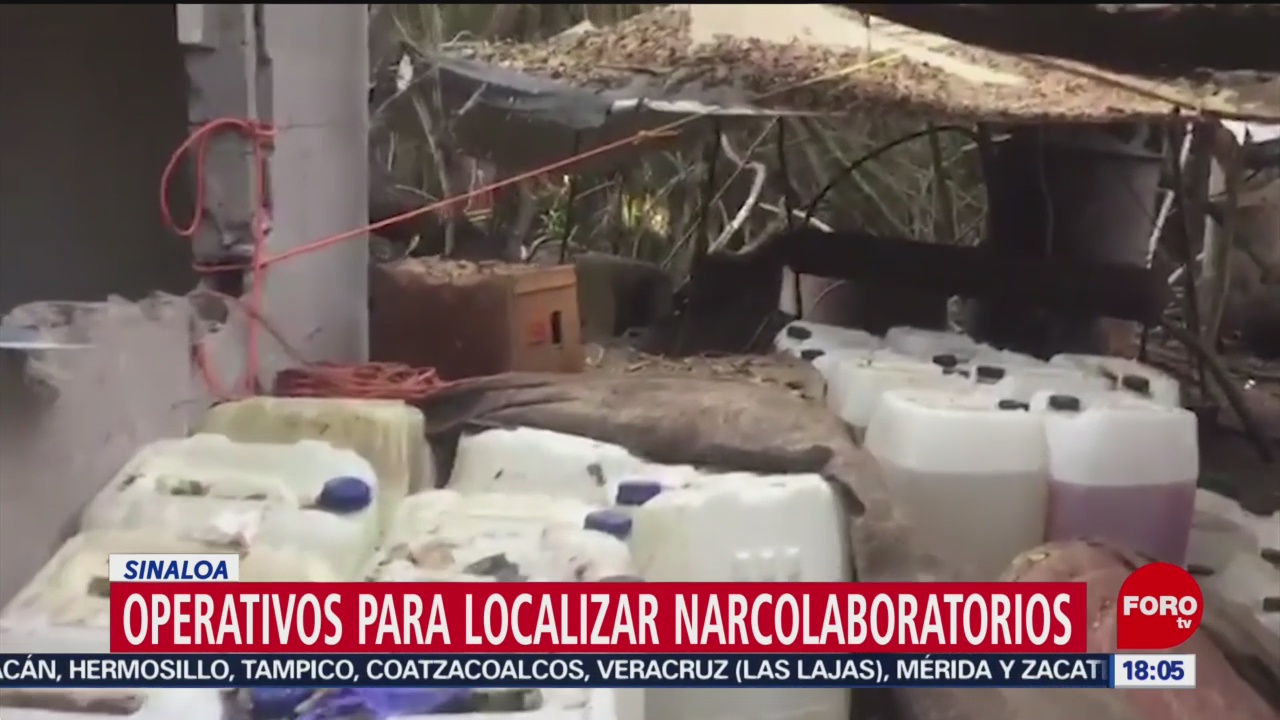 Foto: Operativo Contra Narcolaboratorios Sinaloa