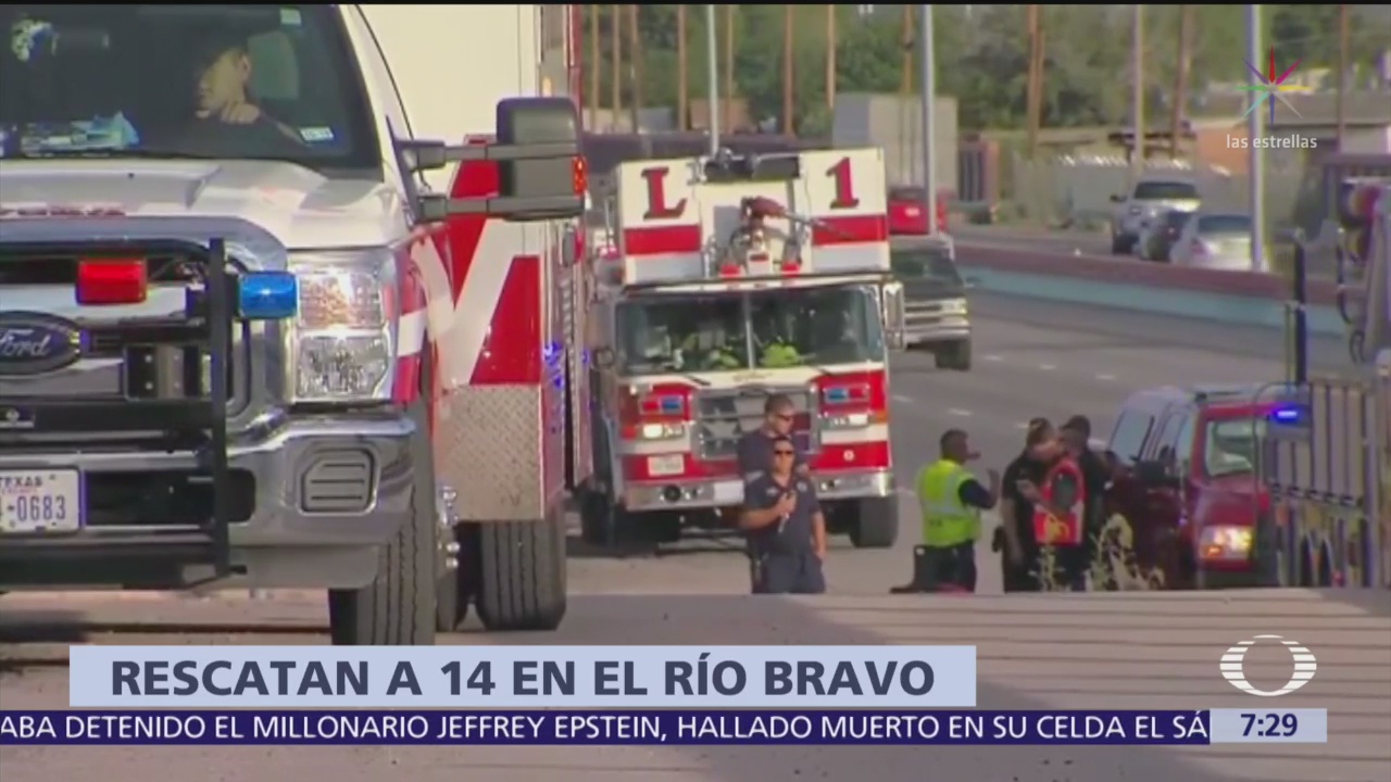 Patrulla Fronteriza rescata a 14 personas del Río Bravo