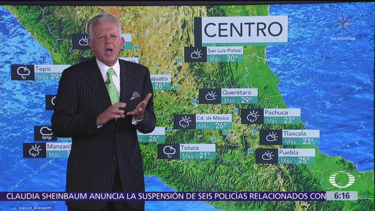 Persisten lluvias y altas temperaturas en la mayor parte de México