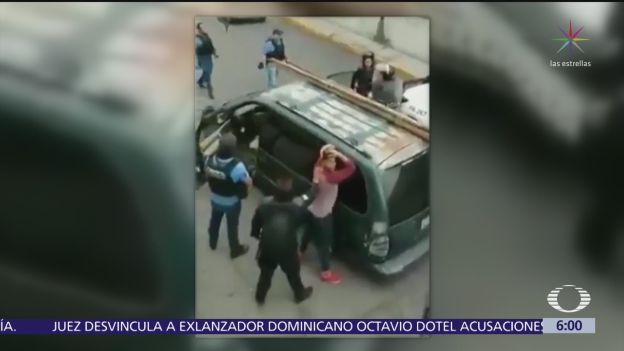 Policías detienen a presunto tianguista en Puebla