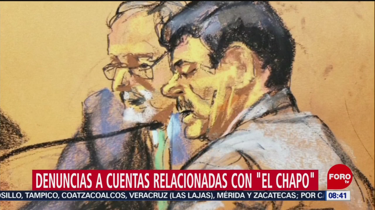 FOTO: Presentan denuncias a las cuentas relacionadas con 'El Chapo', 11 Agosto 2019