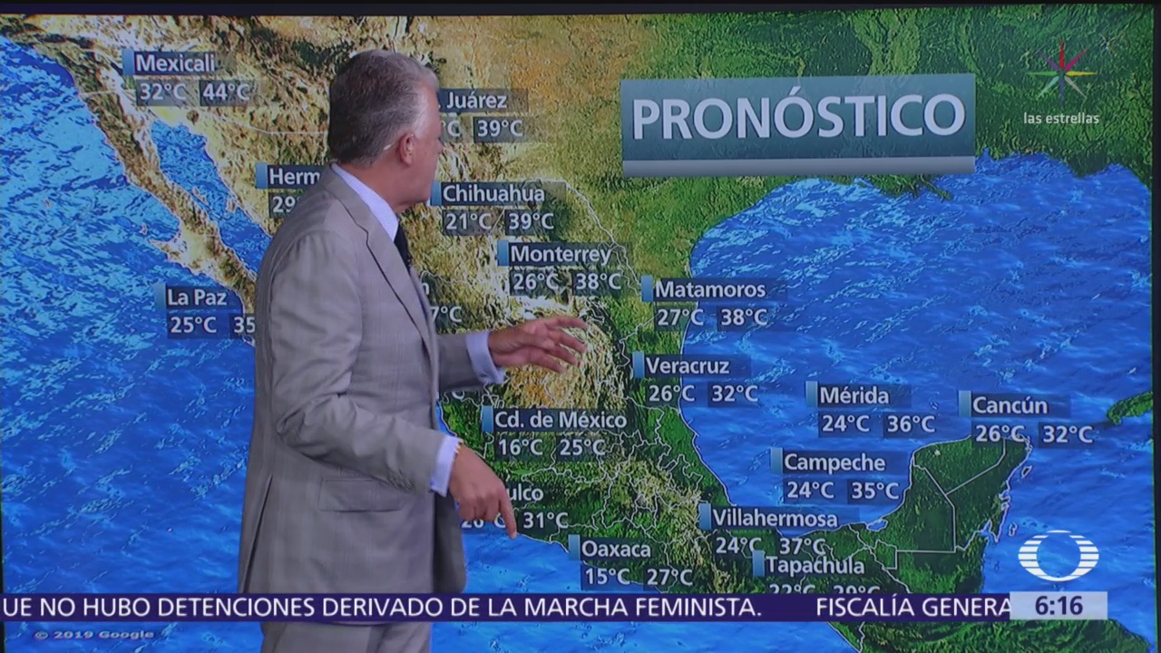 Prevén lluvias torrenciales en sur y sureste de México