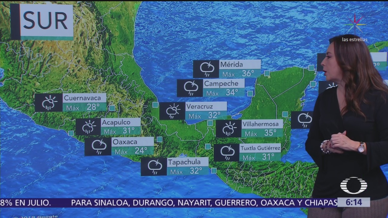 Pronostican lluvias en 29 estados de la República Mexicana