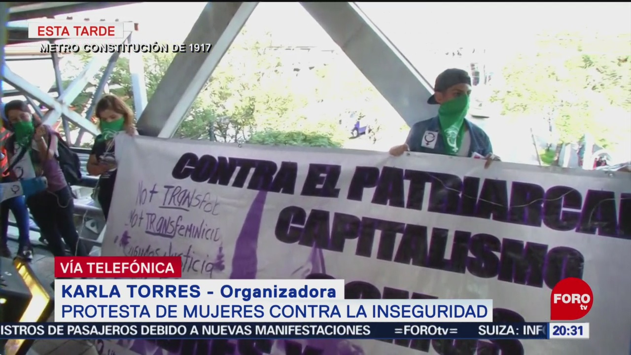 Protesta de mujeres en CDMX busca terminar con el machismo: organizadora