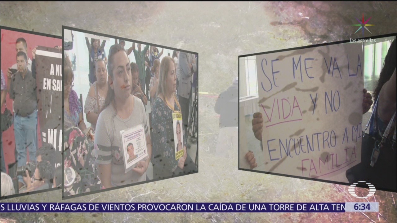 Protestan familiares de desaparecidos en Coahuila