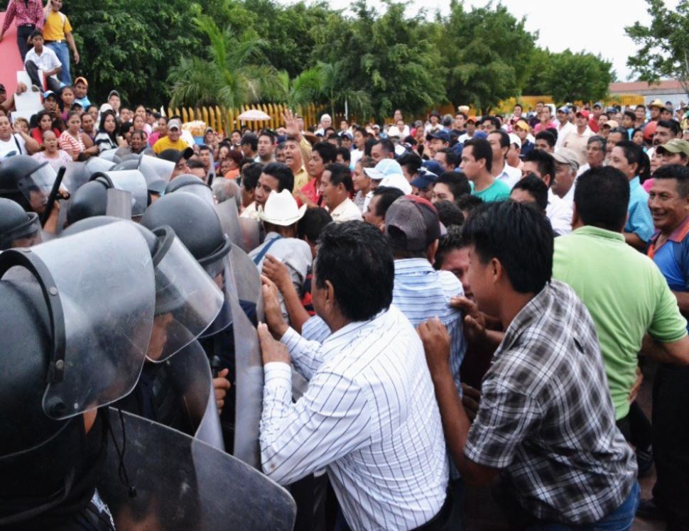 Protestas y represión en Guadalajara