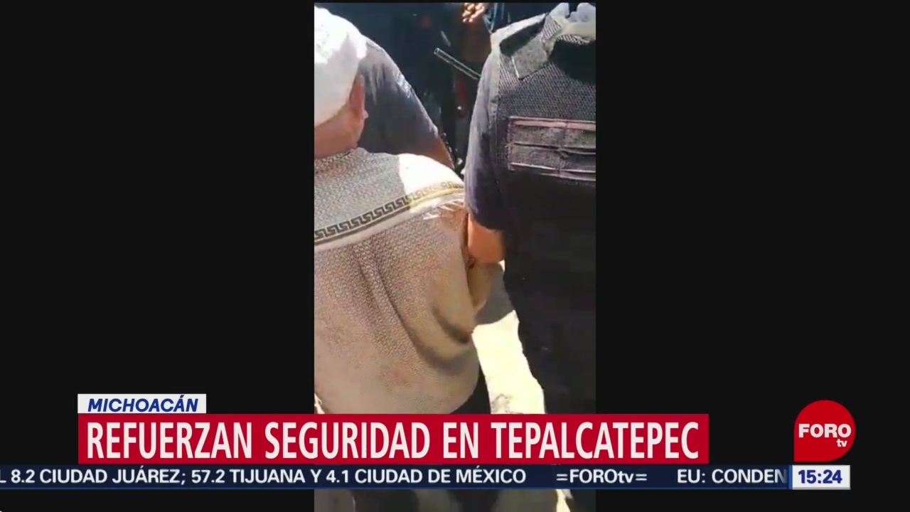 FOTO: Refuerzan seguridad tras enfrentamientos en Tepalcatepec, Michoacán, 31 Agosto 2019