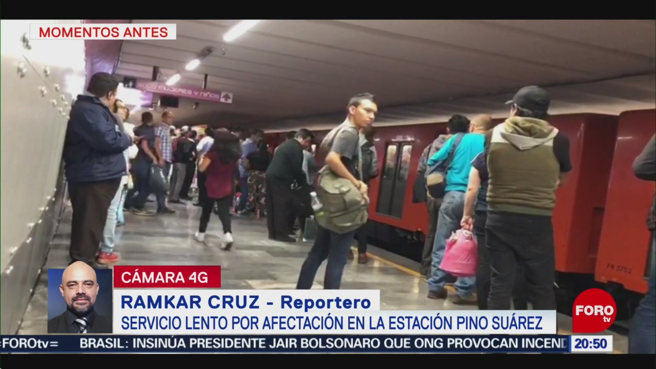 Foto: Reportan Fallas L1 Pino Suarez Metro Cdmx 21 Agosto 2019