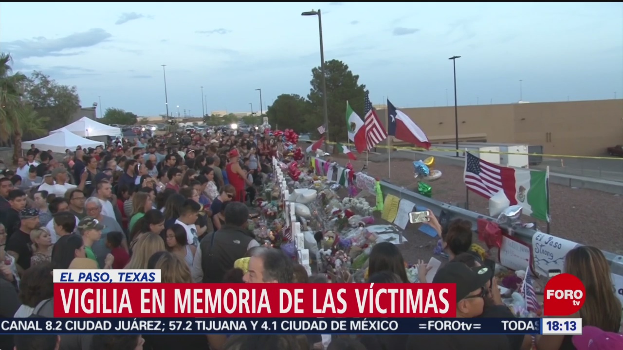 Foto: Residentes Texas Realizan Vigilia Memoria Víctimas Tiroteo El Paso