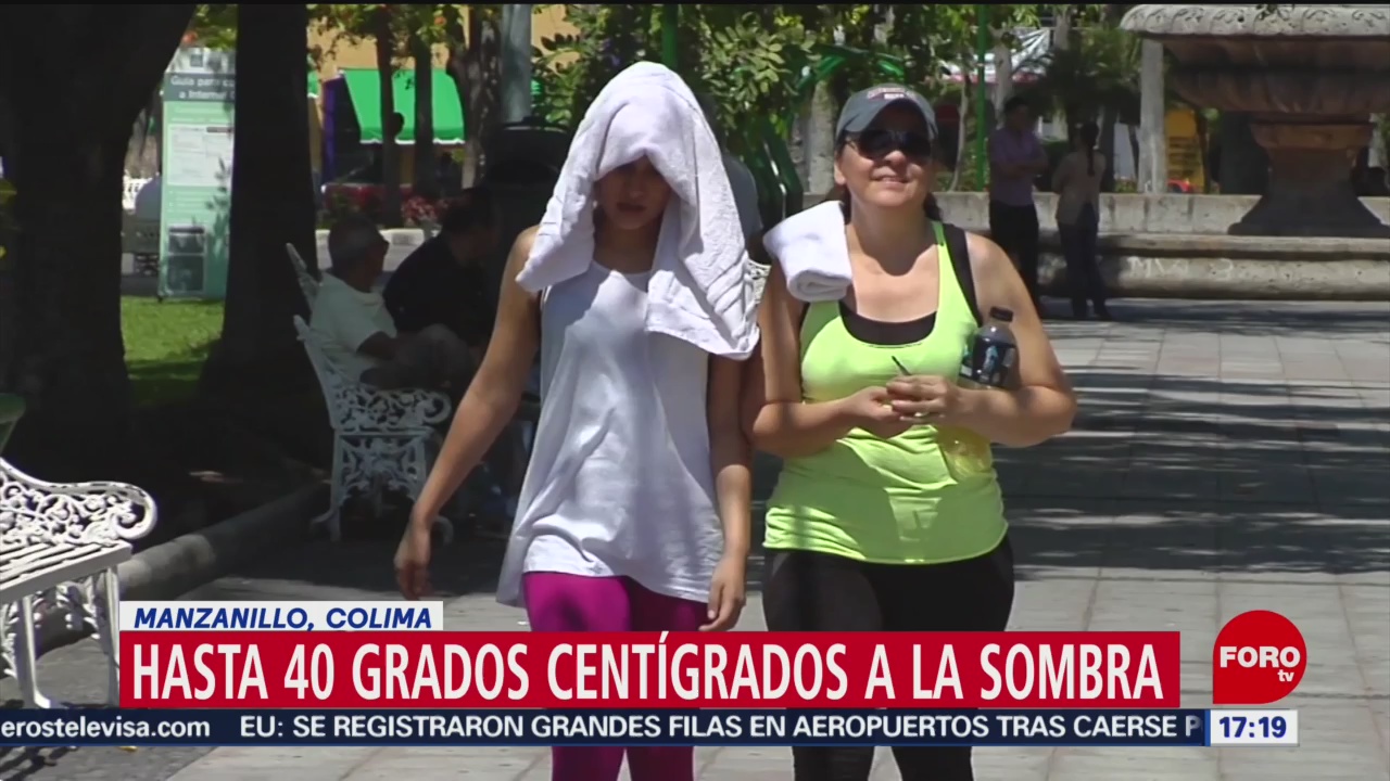 FOTO: Se registran temperaturas de hasta 40 grados en Manzanillo, 18 Agosto 2019