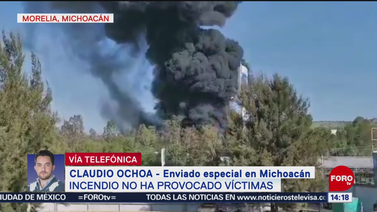 FOTO: Saldo Blanco Por Incendio Morelia Michoacán